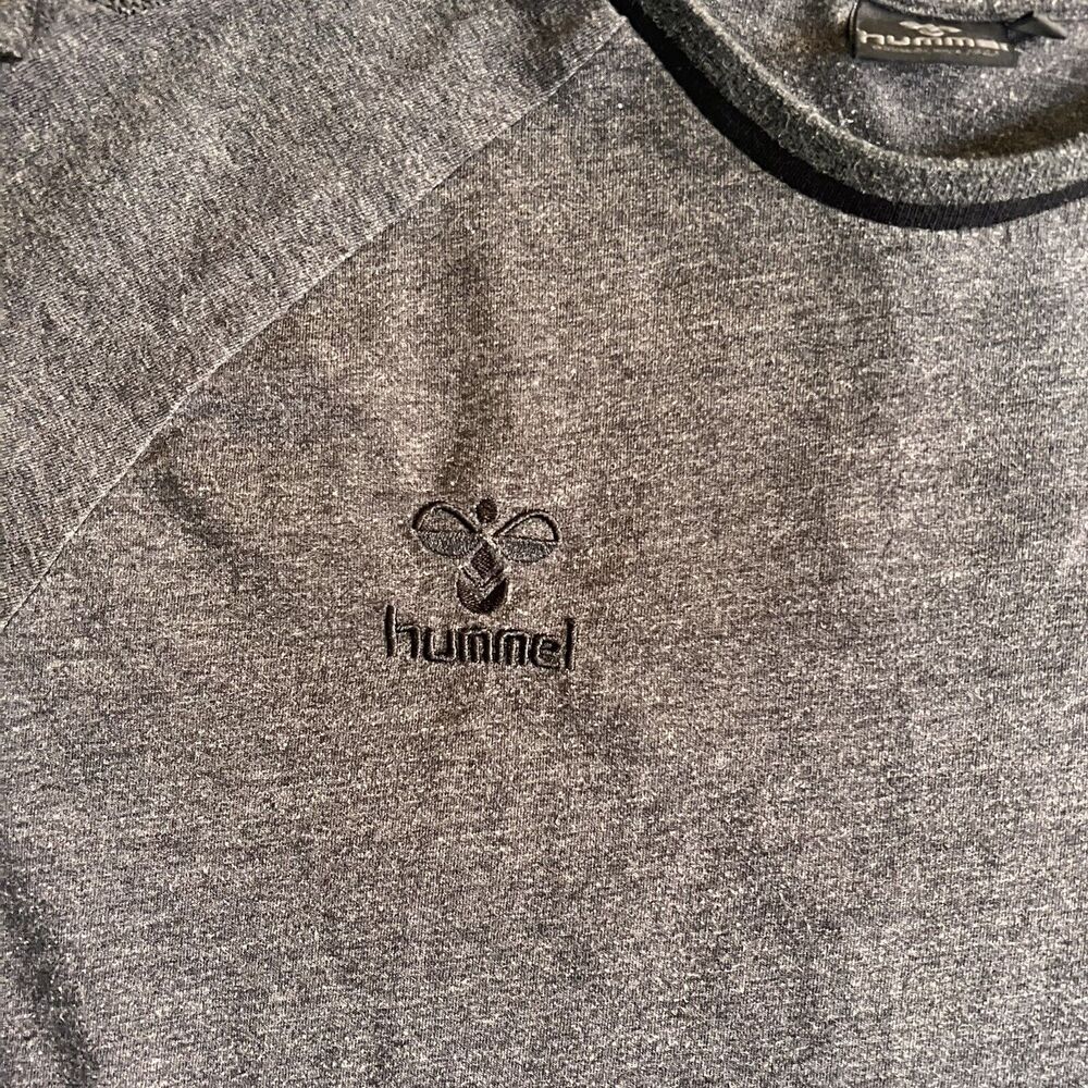 Hummel Denmark Football Heritage Shirt Men’s Large Grey 2018-19 Long Sleeve - Picture 3 of 9